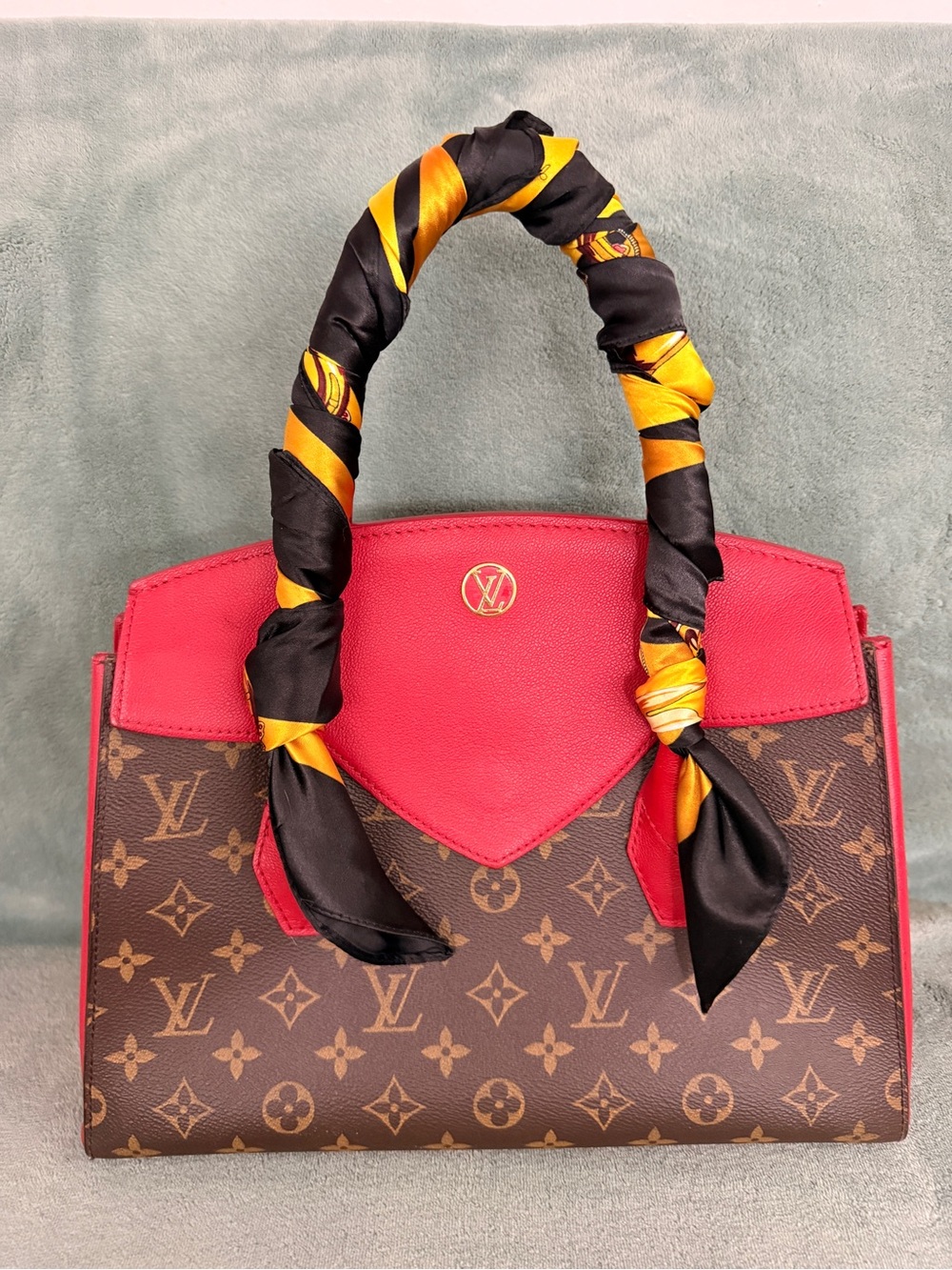 Louis Vuitton Florine Bag 2way Handbag LV Monogram with Red - Picture 17 of 17